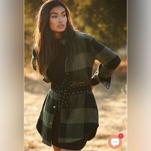 Steve Madden Olive and Black Checkered Shaffer